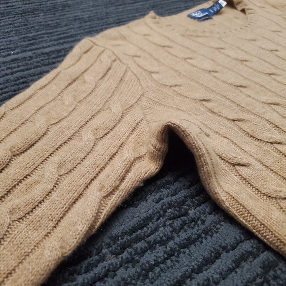 Polo Ralph Lauren Camel Cable Knit Sweater - Picture 4 of 10